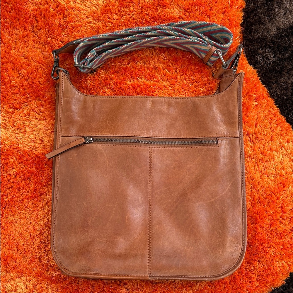 Brown Leather Shoulder Bag